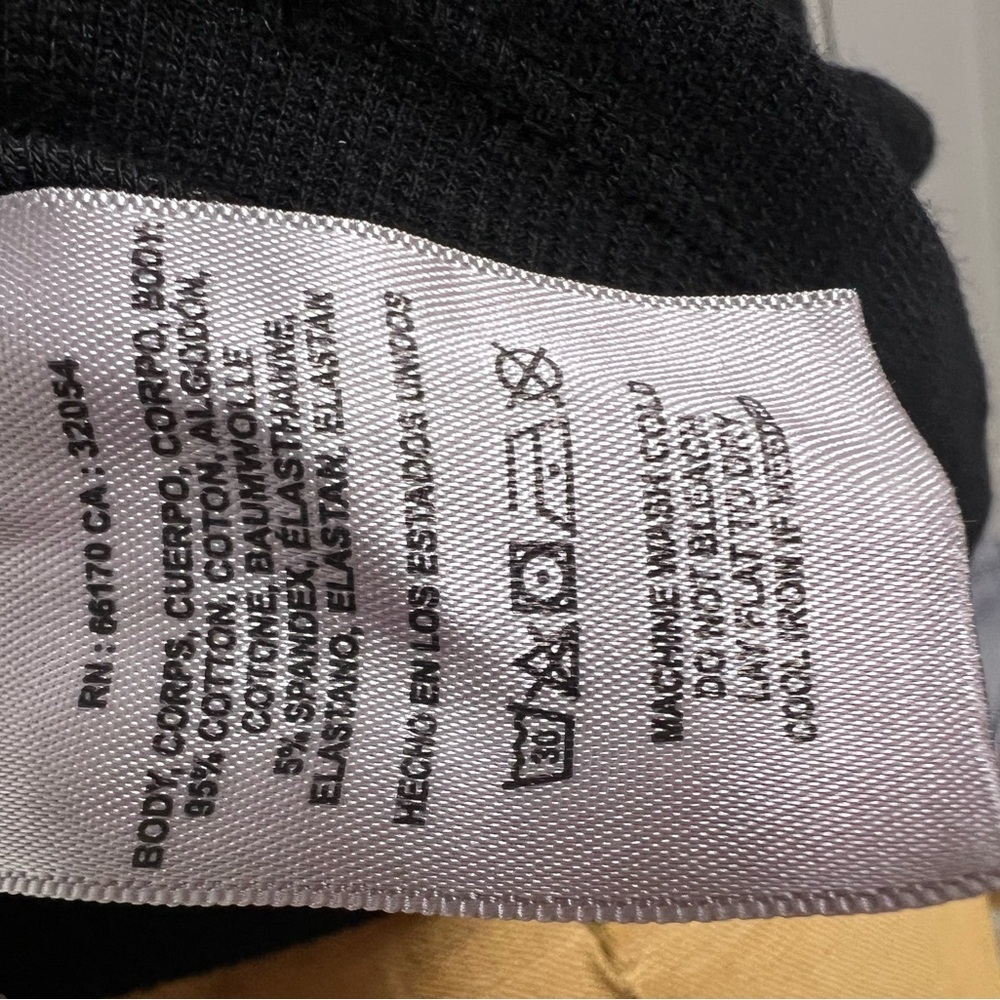 Anthropologie t.La black stretchy ribbed mini dress xxs - Picture 6 of 6